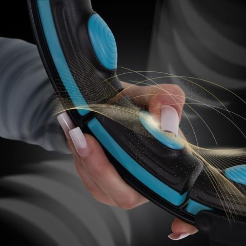 HMS HHM17 HULA HOP BLACK/TURQUOISE Z MAGNESAMI I OBCIĄŻNIKIEM + LICZNIK HMS