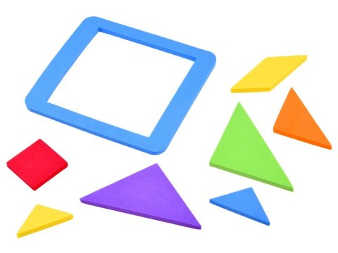 Puzzle piankowe układanka logiczna tangram wielokolorowa układanka ZA3343