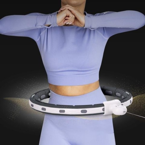 HMS ZESTAW HULA HOP MAGNETYCZNY BLACK HHM15 Z LICZNIKIEM HMS + PAS WYSZCZUPLAJĄCY BR163 RED