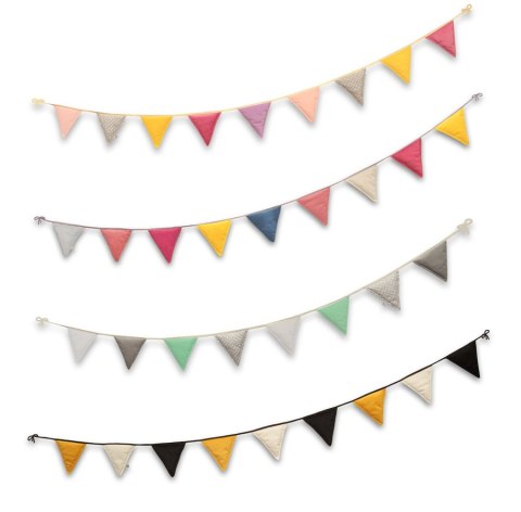 Girlanda pluszowa FLAGI - multikolor