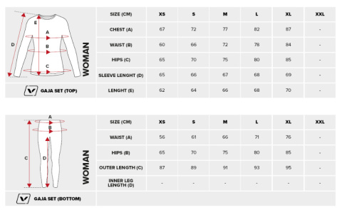 Viking Bielizna termoaktywna damska Viking Gaja Bamboo czarna 500-23-5512-09