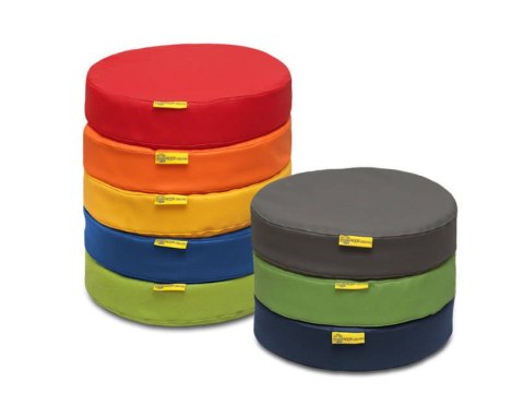 Poduszka EKOSKÓRA bez nadruku 1 sztuka, grubości 6 cm AKSON - CIEMNO ZIELONY