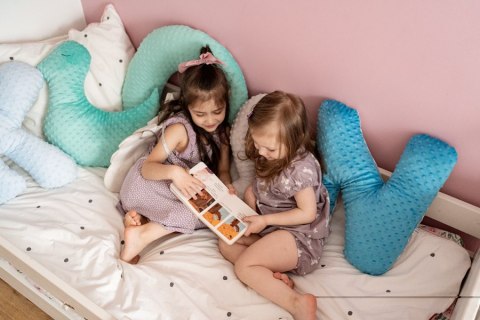 Dream Pillow poduszka SERCE plusz minky 50 x 60 cm 1 szt. - RÓŻOWY