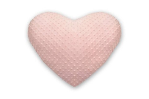 Dream Pillow poduszka SERCE plusz minky 50 x 60 cm 1 szt. - RÓŻOWY