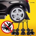 Jeździk pchacz chodzik dla dziecka Mercedes C-Class z popychaczem i podnóżkiem czarny