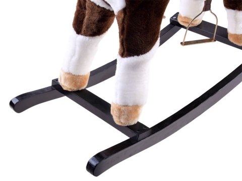 Duży konik KOŃ na biegunach merda ogonem ZA0052