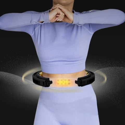 HMS HHM13 NEW HULA HOP BLACK/GOLD Z MAGNESAMI I OBCIĄŻNIKIEM + LICZNIK HMS