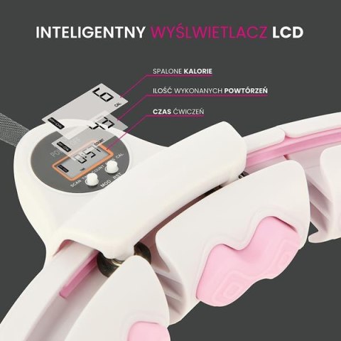 HMS ZESTAW HULA HOP HHW06 PINK Z PIŁKĄ GRAWITACYJNĄ I LICZNIKIEM HMS + PAS BR163 BLACK