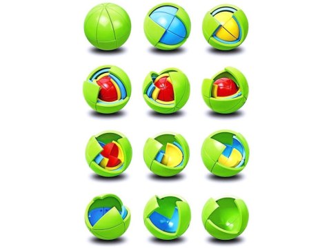 Gra logiczna KULA 3D PUZZLE łamigłówka Piłka - kolorowa zagadka GR0067