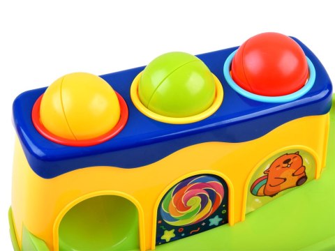 Gra dla malucha - Uderz młotkiem Kolorowy wbijak z piłkami ZA3804