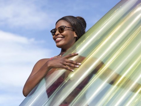 Bestway Dmuchany kolorowy materac do wody LÓD 185 cm 43161