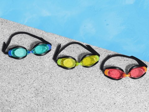 Bestway Okularki do pływania CZERWONE 7+ 21005