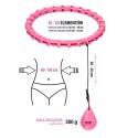 ONE FITNESS ZESTAW HULA HOP OHA02 PINK Z WYPUSTKAMI I OBCIĄŻNIKIEM ONE FITNESS + PAS BR160