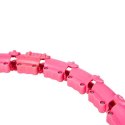 ONE FITNESS ZESTAW HULA HOP OHA02 PINK Z WYPUSTKAMI I OBCIĄŻNIKIEM ONE FITNESS + PAS BR160