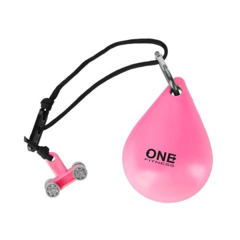 ONE FITNESS ZESTAW HULA HOP OHA02 PINK Z WYPUSTKAMI I OBCIĄŻNIKIEM ONE FITNESS + PAS BR160