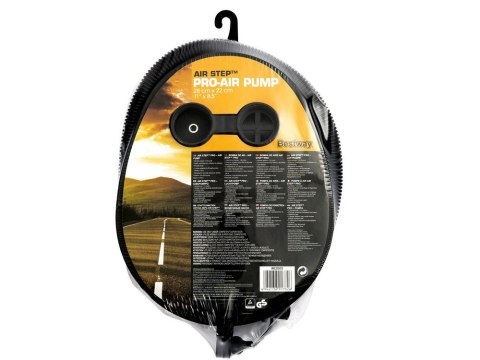 Bestway Pompka nożna do materaca + 2 różne adaptery 29x22cm 62005