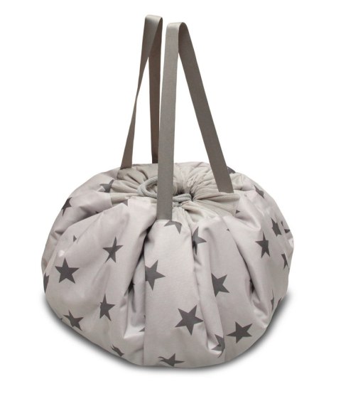 Worek mięciutka mata na zabawki 3w1 wzór GWIAZDKI - ŻÓŁTY