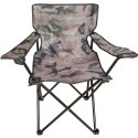 KRZESŁO TURYSTYCZNE SKŁADANE 50X50X80CM CAMUFLAGE ENERO CAMP
