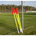 Flagi narożne profesjonalne uchylne tulejowane, chorągiewki 4 sztuki- 50mm