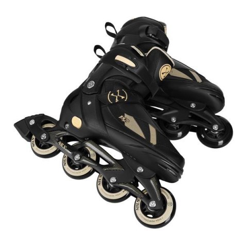 NILS EXTREME NH382 ŁYŻWOROLKI 2W1 ENZO BEŻOWE ROZM. S(32-35) Z WYM. PŁOZĄ HOKEJOWĄ NILS EXTREME