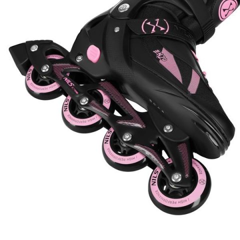 NILS EXTREME NH382 ŁYŻWOROLKI 2W1 ENZO RÓŻOWE ROZM. XS(28-31) Z WYM. PŁOZĄ HOKEJOWĄ NILS EXTREME