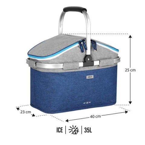 NILS NC2901 TORBA TERMICZNA NIEBIESKA 35L NILS