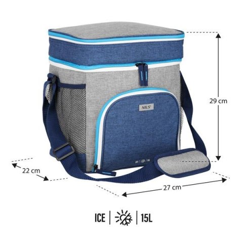NILS NC2902 TORBA TERMICZNA NIEBIESKA 15L NILS