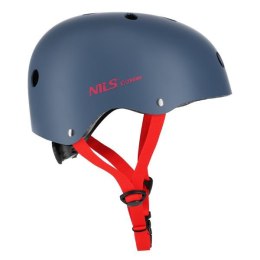 NILS EXTREME MTW001-1 KASK SZARO-CZERWONY ROZM. M(55-58CM) NILS EXTREME