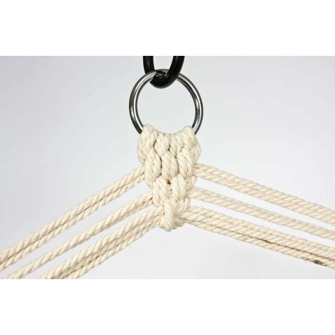 HAMAK FOTEL WISZĄCY BRAZYLIJSKI 100x50CM NATURA Z WSZYTĄ PODUSZKĄ SZMARAGDOWY