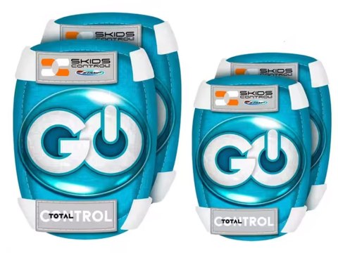 Regulowany zestaw ochronny dla dzieci Kask + ochraniacze NIEBIESKI SP0857