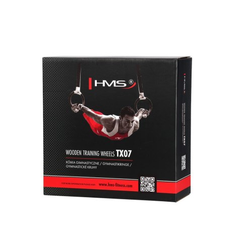 HMS TX07 DREWNIANE KÓŁKA GIMNASTYCZNE Z MIARKĄ HMS