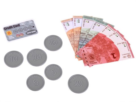 Kasa fiskalna dla dzieci skaner waga smartfon koszyk zabawa w sklep ZA4147