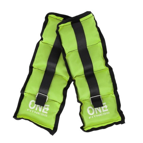 ONE FITNESS WW01 GREEN OBCIĄŻNIKI 2 x 0.7 KG ONE FITNESS