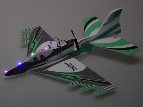 Składany lekki samolot z pianki lata świeci LED śmigło ładownie USB ZA5583