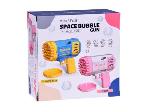 Zestaw Pistolet na bańki mydlane światło + płyn dla dzieci ZA4976