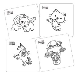 Karty do zabaw JEDNOROŻCE zestaw 20 szt. do kolorowania