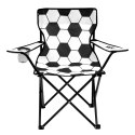 NILS CAMP NC3303 KRZESŁO SKŁADANE BIAŁO-CZARNE NILS