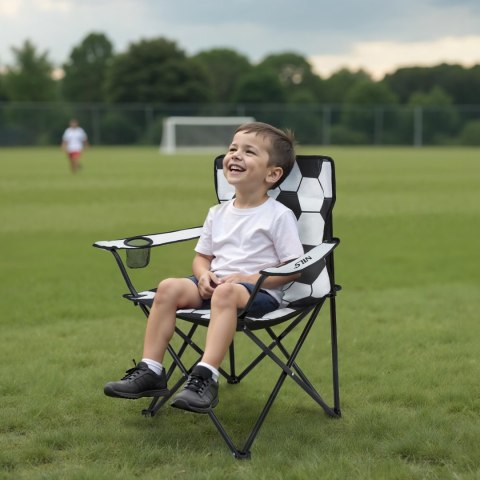 NILS CAMP NC3303 KRZESŁO SKŁADANE BIAŁO-CZARNE NILS