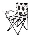 NILS CAMP NC3303 KRZESŁO SKŁADANE BIAŁO-CZARNE NILS