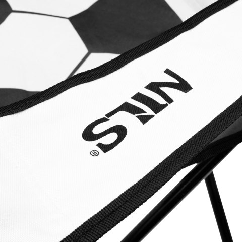 NILS CAMP NC3303 KRZESŁO SKŁADANE BIAŁO-CZARNE NILS