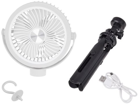 Cichy Wiatrak biurkowy Wentylator Bezprzewodowy USB 3 x nawiew ZA5609