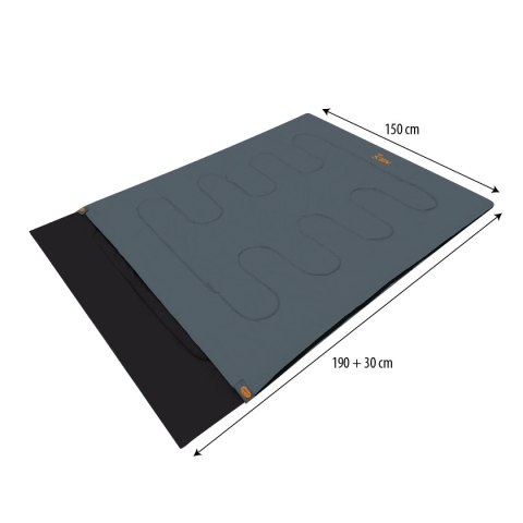 NILS CAMP NC2001 ANTRACYT-POMARAŃCZOWY PODWÓJNY ŚPIWÓR NILS CAMP