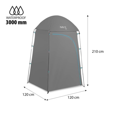 NILS CAMP NC3025 PRZEBIERALNIA TURYSTYCZNA XL SZARA NILS CAMP