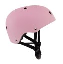 Kask M dla dzieci 3-7 lat HEART BIKE z lampką LED różowy