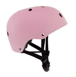 Kask M dla dzieci 3-7 lat HEART BIKE z lampką LED różowy