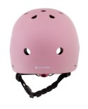 Kask M dla dzieci 3-7 lat HEART BIKE z lampką LED różowy