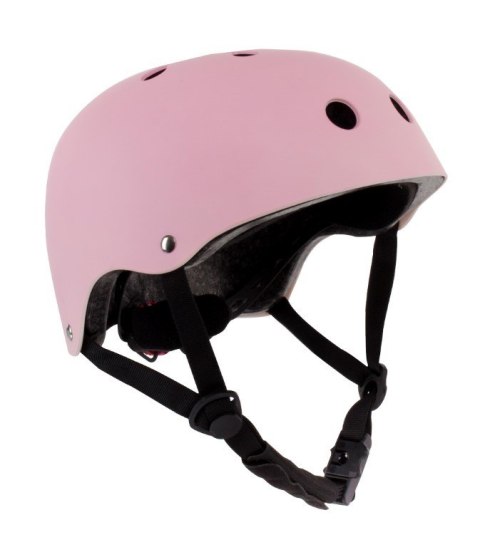 Kask M dla dzieci 3-7 lat HEART BIKE z lampką LED różowy