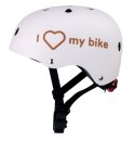 Kask M dla dzieci 3-7 lat - SUN BABY z lampką LED biały