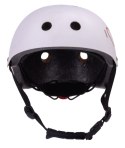 Kask M dla dzieci 3-7 lat - SUN BABY z lampką LED biały
