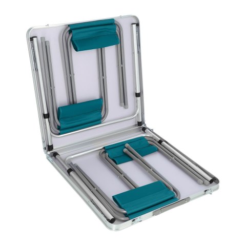 NILS CAMP NC1633 STÓŁ I KRZESŁA ZESTAW NIEBIESKI NILS CAMP